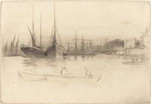 タワーの蒸気船 作： James Abbott McNeill Whistler