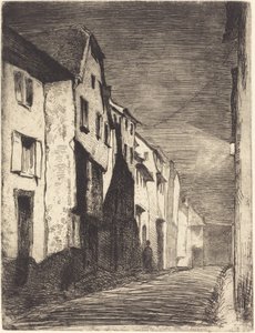 サヴェルヌの通り 作： James Abbott McNeill Whistler