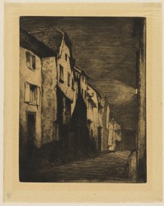 サヴェルヌの通り 作： James Abbott McNeill Whistler