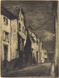 サヴェルヌの通り 作： James Abbott McNeill Whistler