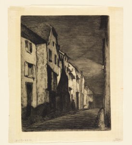 サヴェルヌの通り 作： James Abbott McNeill Whistler