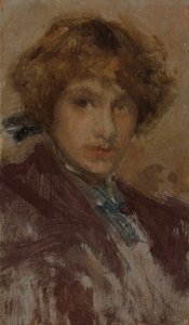 少女の頭と肩の研究 作： James McNeill Whistler