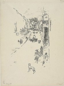 日曜日、ライムレジス 作： James Abbott McNeill Whistler