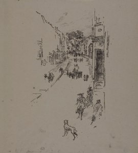 日曜日、ライムレジス 作： James Abbott McNeill Whistler