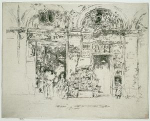 ひまわり、サンジェルマン マーケット、パリ 作： James Abbott McNeill Whistler