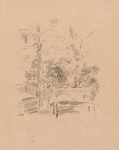 ガーデンでマンツーマン 作： James McNeill Whistler