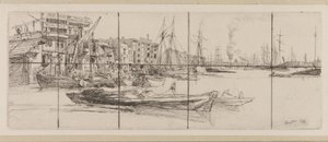 テムズウェアハウス 作： James Abbott McNeill Whistler