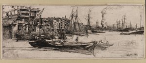 テムズウェアハウス 作： James Abbott McNeill Whistler