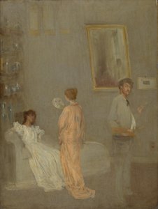 アトリエのアーティスト 作： James McNeill Whistler