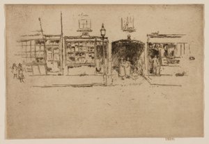 ザ・バーバーズ・ショップ、チェルシー 作： James McNeill Whistler