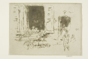 ザ バロウ - マロル地区、ブリュッセル 作： James Abbott McNeill Whistler