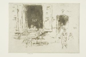 ザ バロウ - マロル地区、ブリュッセル 作： James Abbott McNeill Whistler