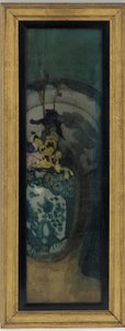 青い少女 (フラグメント): 紫と青 作： James Abbott McNeill Whistler