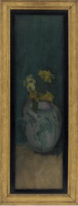 ブルーガール（フラグメント）：イエローとブルー 作： James Abbott McNeill Whistler