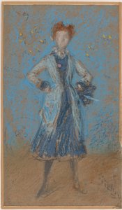 青い少女 作： James Abbott McNeill Whistler
