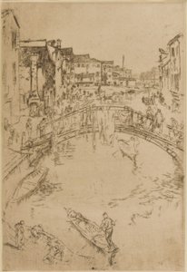 ザ ブリッジ、サンタ マルタ 作： James Abbott McNeill Whistler