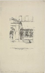 肉屋の犬 作： James McNeill Whistler