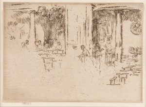教会 - ブリュッセル (礼拝) 作： James Abbott McNeill Whistler