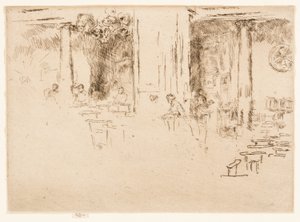 教会 - ブリュッセル (礼拝) 作： James Abbott McNeill Whistler