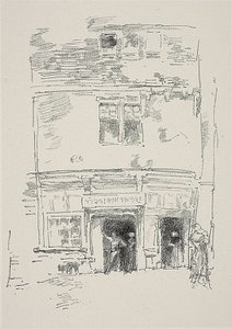 時計職人、パンポル 作： James Abbott McNeill Whistler