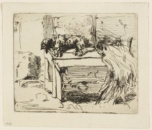 犬小屋の犬 作： James Abbott McNeill Whistler