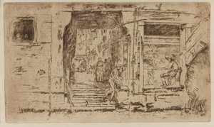 魚屋、ヴェネツィア 作： James Abbott McNeill Whistler