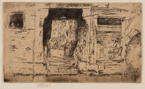魚屋、ヴェネツィア 作： James Abbott McNeill Whistler