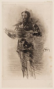 ギタリスト (M.W. リドリー) 作： James Abbott McNeill Whistler