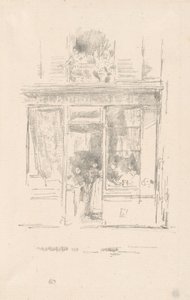洗濯屋：「ドフィネ広場の洗濯屋」 作： James Abbott McNeill Whistler