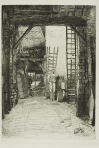 ライムバーナー 作： James Abbott McNeill Whistler