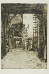 ライムバーナー 作： James Abbott McNeill Whistler
