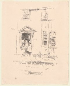 ザ リトル ドアウェイ、ライム レジス 作： James Abbott McNeill Whistler