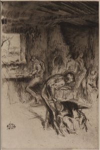 ザ リトル フォージ、リバプール 作： James Abbott McNeill Whistler