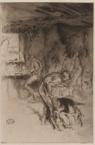 ザ リトル フォージ、リバプール 作： James Abbott McNeill Whistler