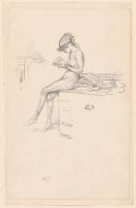 リトル・ヌード・モデル、読書 作： James Abbott McNeill Whistler