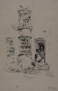 ザ リトル ステップス、ライム レジス 作： James Abbott McNeill Whistler