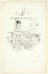 ザ ロング バルコニー 作： James Abbott McNeill Whistler