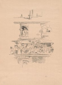 長いバルコニー 作： James McNeill Whistler