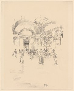 ロングギャラリー、ルーヴル 作： James Abbott McNeill Whistler