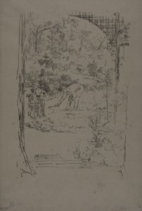 鎌を持つ男 作： James Abbott McNeill Whistler