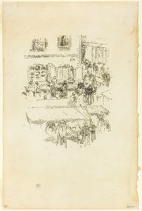 ザ マーケットプレイス、ヴィトレ 作： James McNeill Whistler
