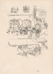 ザ マーケットプレイス、ヴィトレ 作： James McNeill Whistler