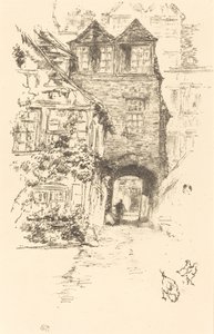 司祭の家、ルーアン 作： James Abbott McNeill Whistler