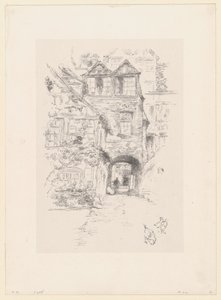 司祭の家、ルーアン 作： James McNeill Whistler