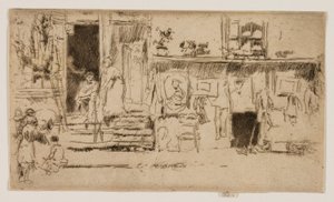 ミルマンズ・ロウのラグ・ショップ 作： James McNeill Whistler
