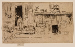 ミルマンズ・ロウのラグ・ショップ 作： James McNeill Whistler
