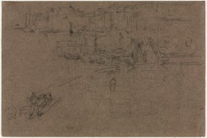 リヴァ、ヴェネツィア 作： James McNeill Whistler