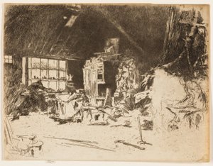 鍛冶屋 作： James Abbott McNeill Whistler