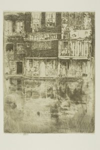 スクエアハウス、アムステルダム 作： James Abbott McNeill Whistler