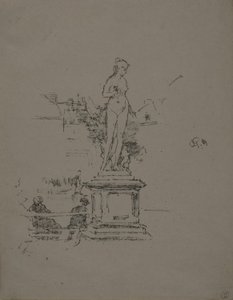 像、リュクサンブール公園 作： James Abbott McNeill Whistler